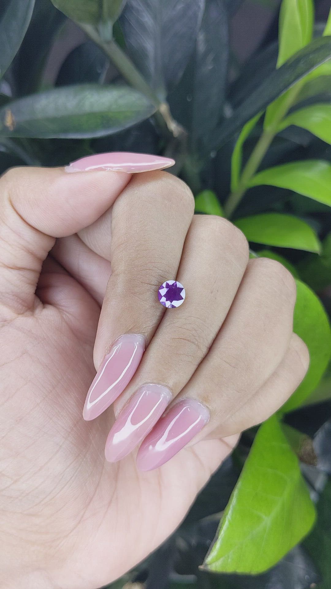 1.33 Ct. Purple Sapphire from Tanzania Size Video