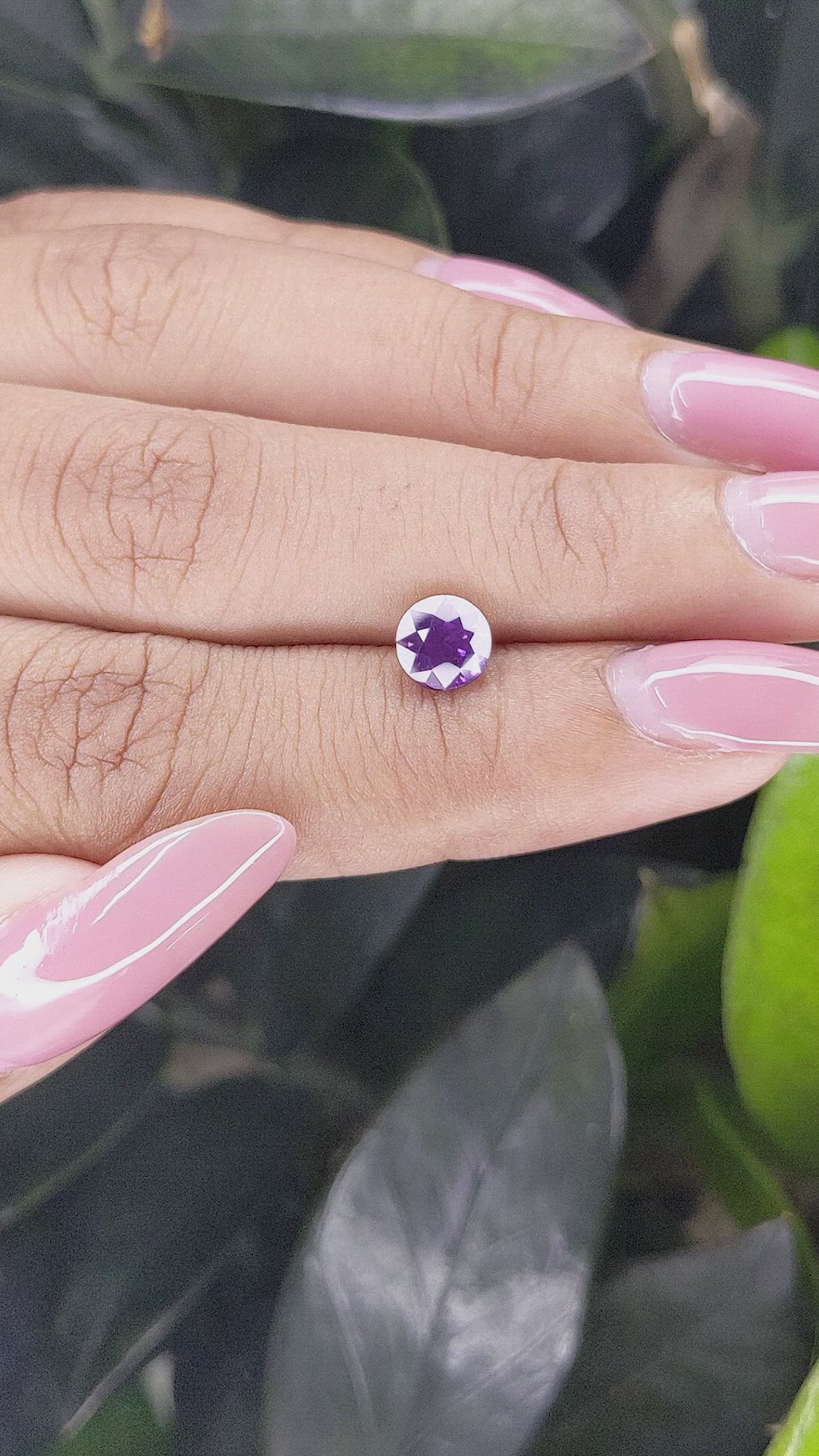 1.33 Ct. Purple Sapphire from Tanzania Size Video