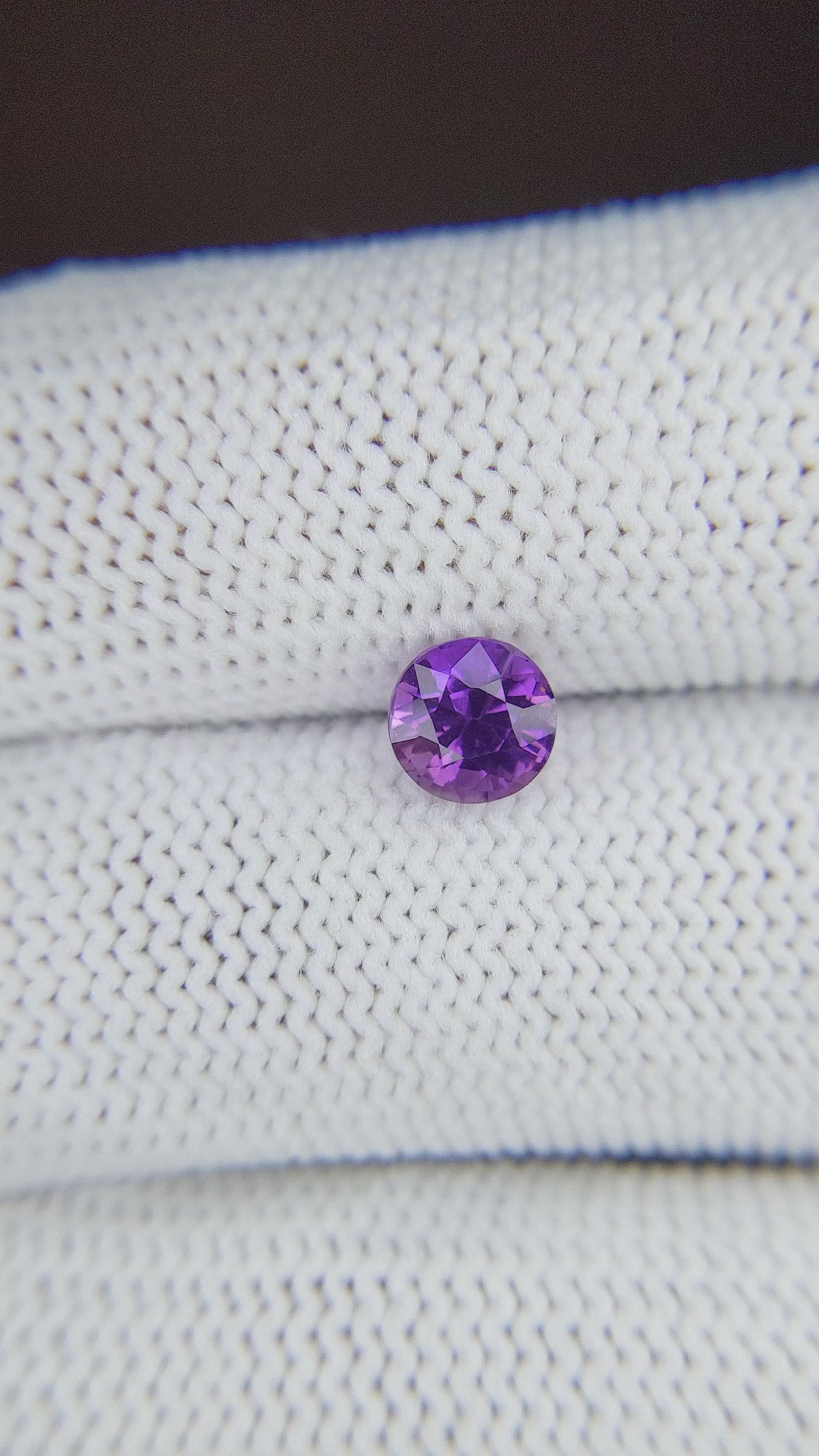 1.33 Ct. Purple Sapphire from Tanzania Size Video