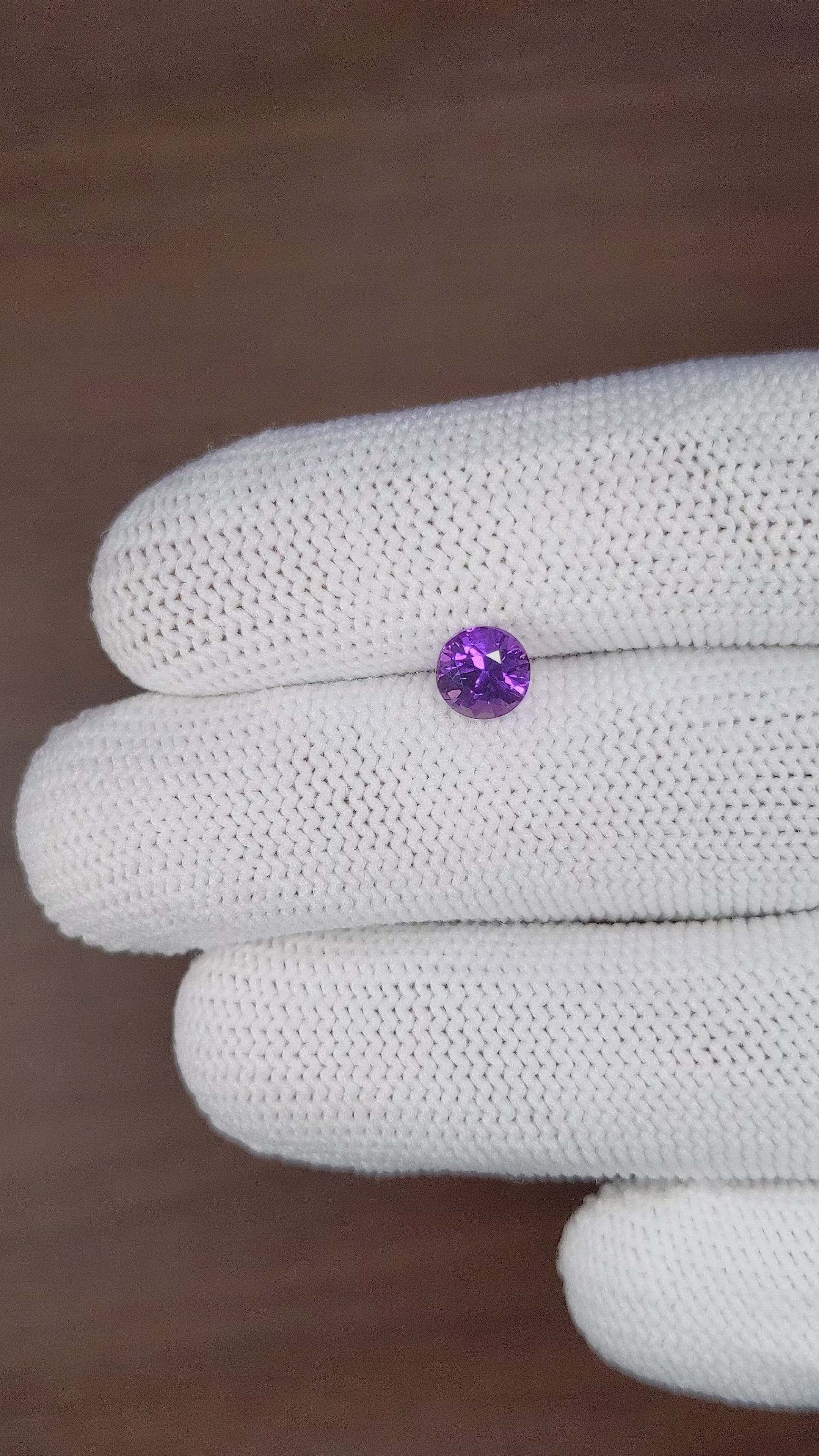 1.33 Ct. Purple Sapphire from Tanzania Size Video