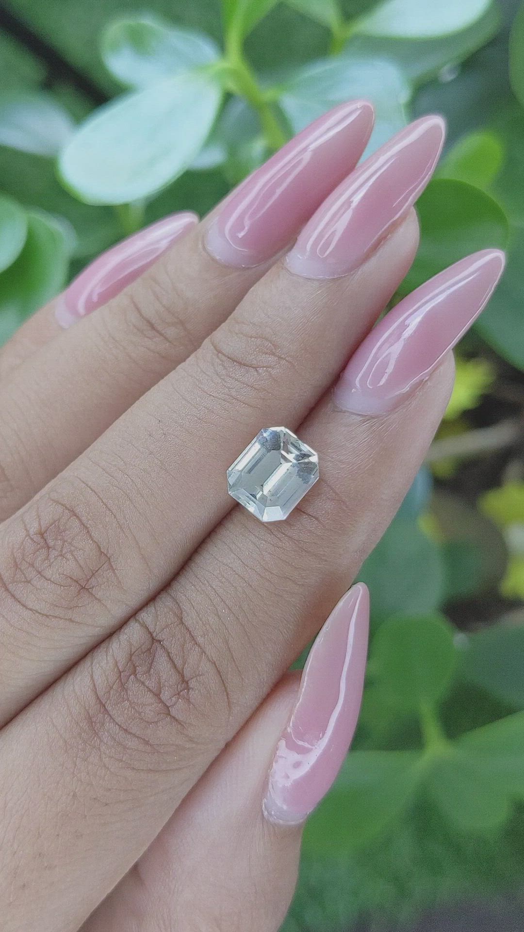 3.04 Ct. White Sapphire from Tanzania Size Video