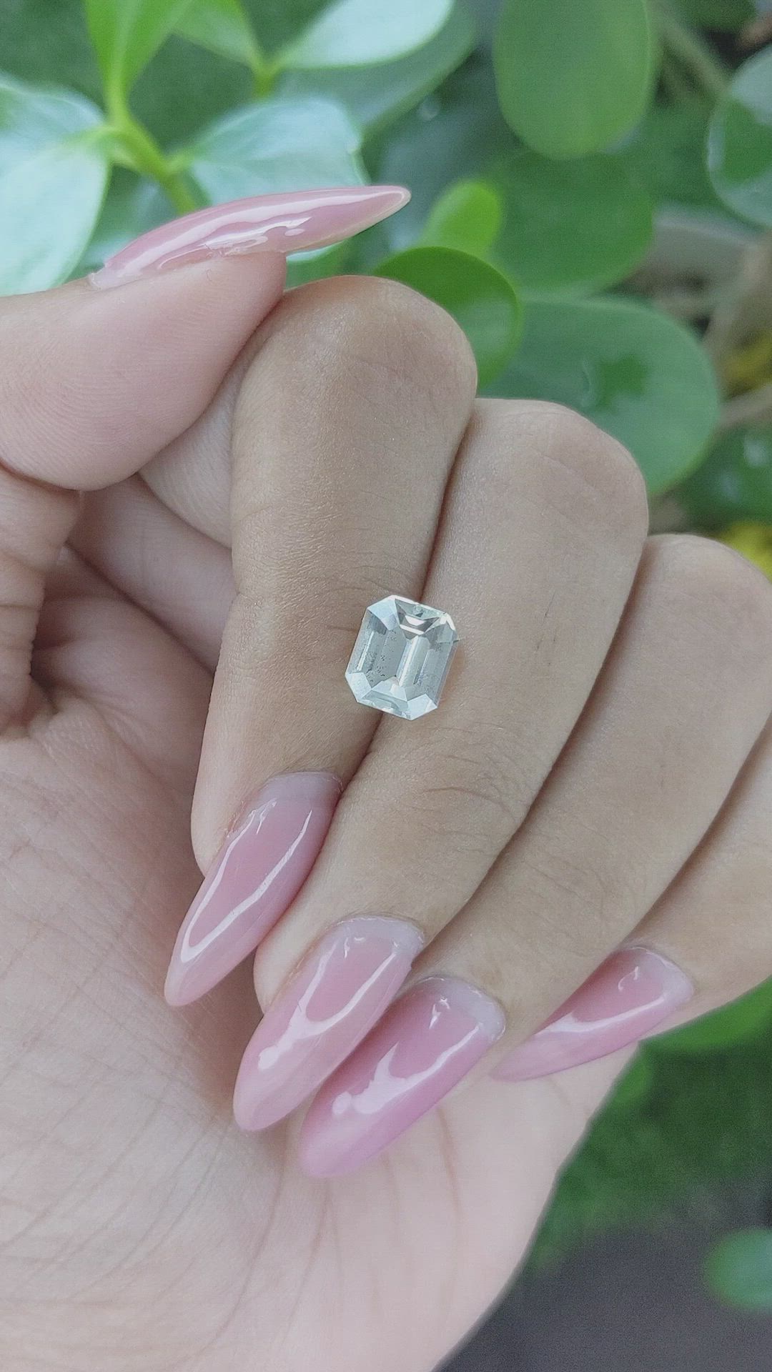 3.04 Ct. White Sapphire from Tanzania Size Video