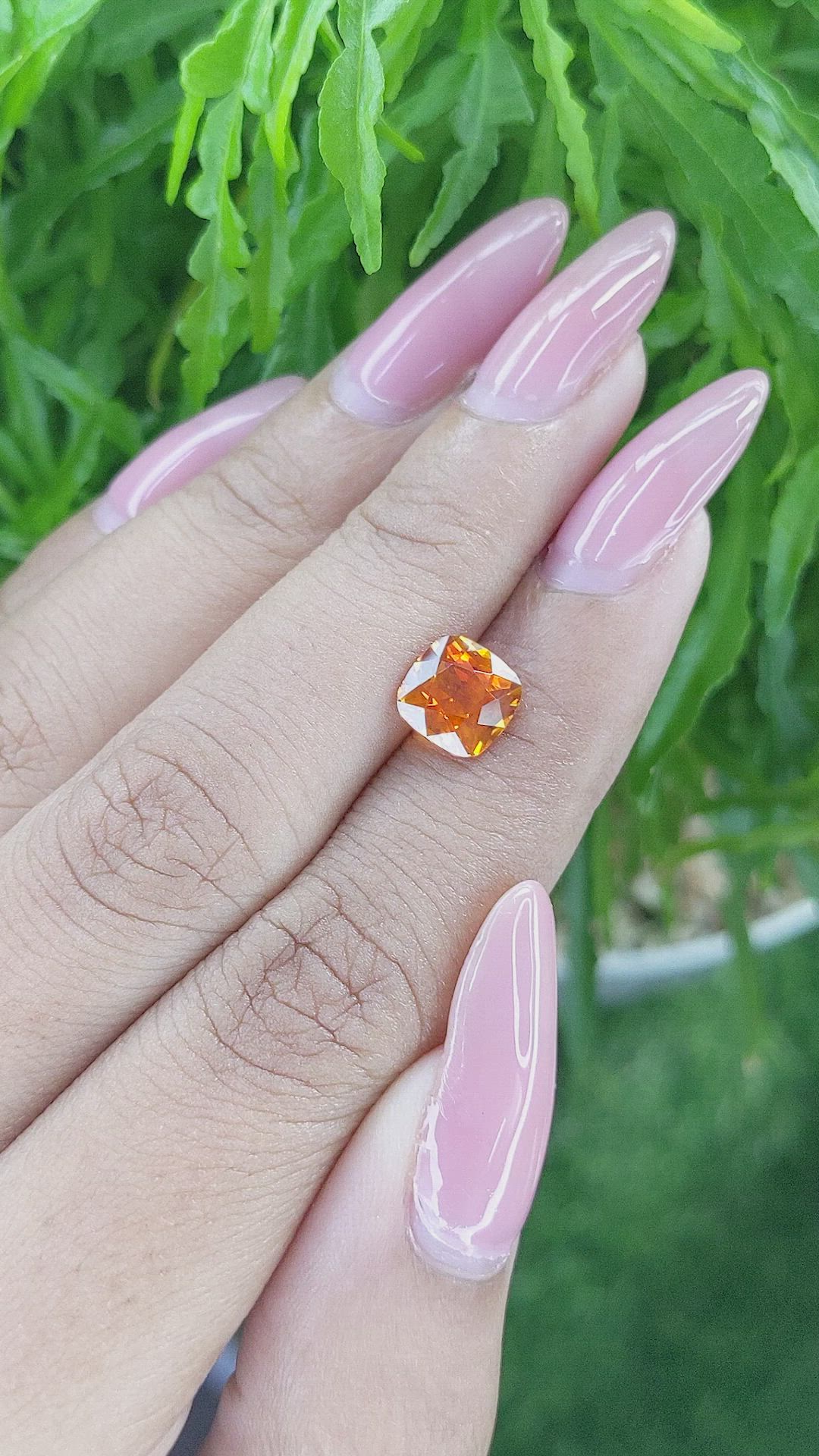 2.29 Ct. Orange Sapphire from Tanzania Size Video