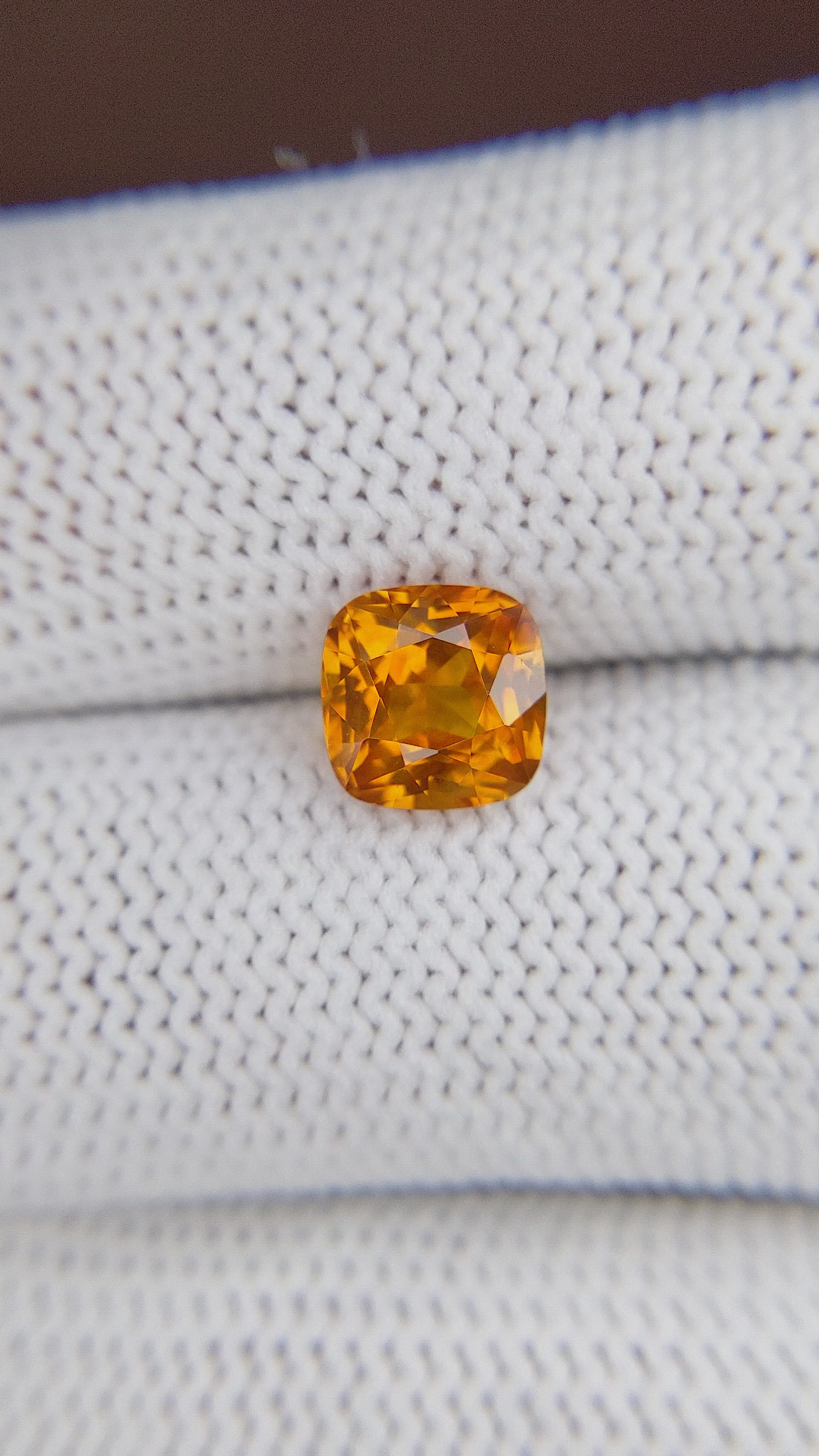 2.29 Ct. Orange Sapphire from Tanzania Size Video