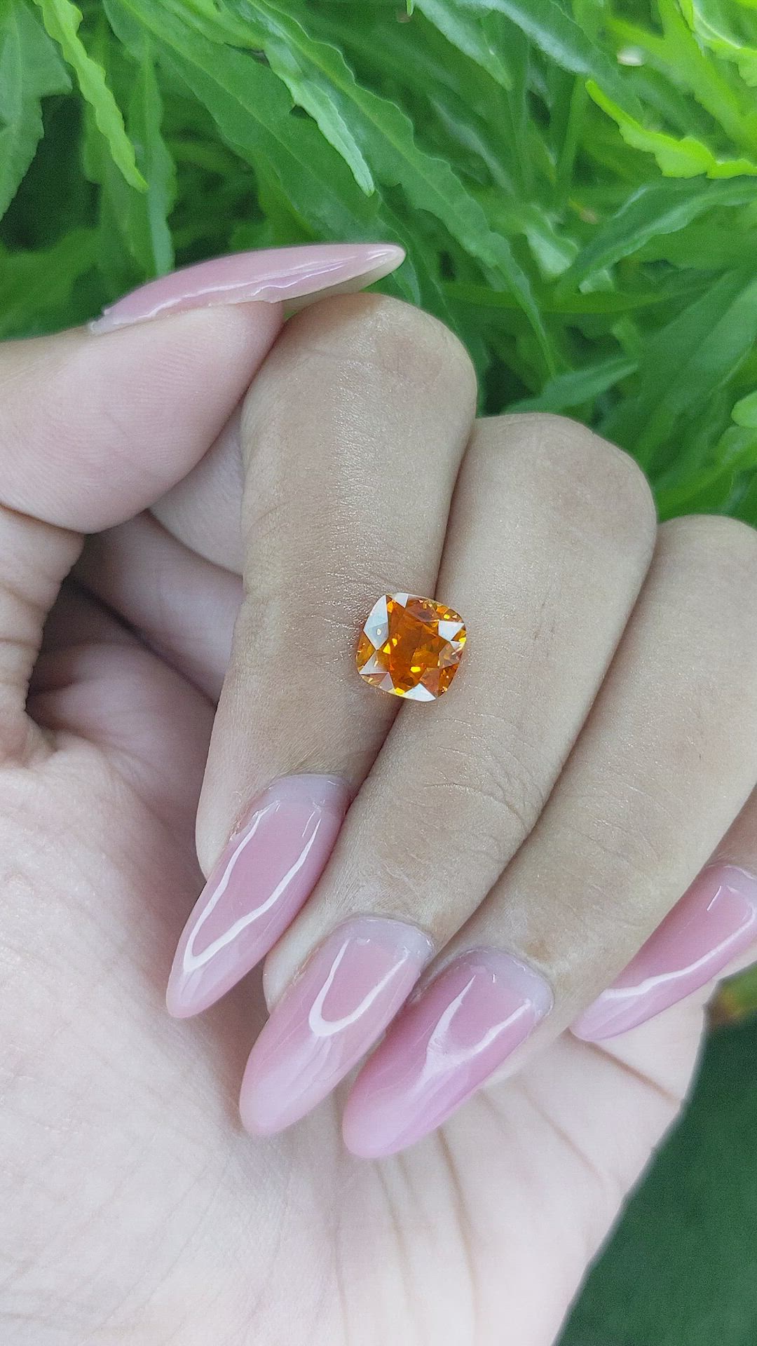 2.29 Ct. Orange Sapphire from Tanzania Size Video