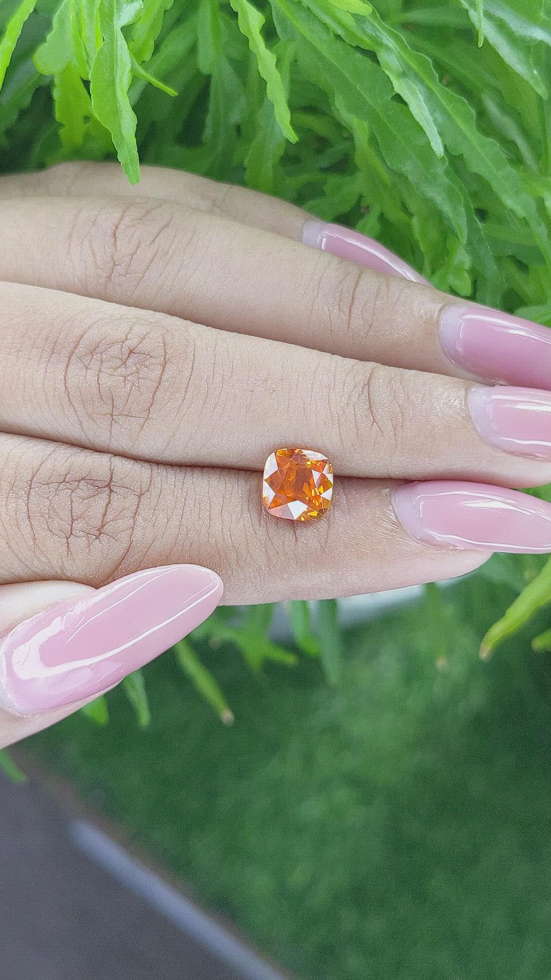 2.29 Ct. Orange Sapphire from Tanzania Size Video