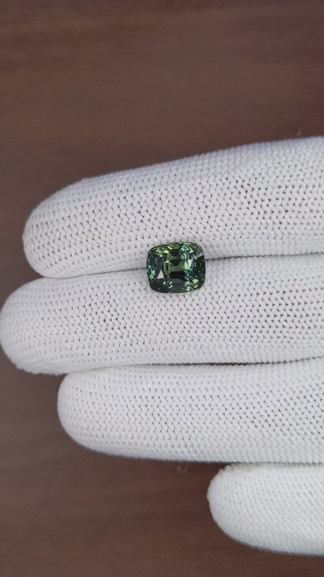 5.36 Ct. Bluish Green Sapphire from Tanzania Size Video