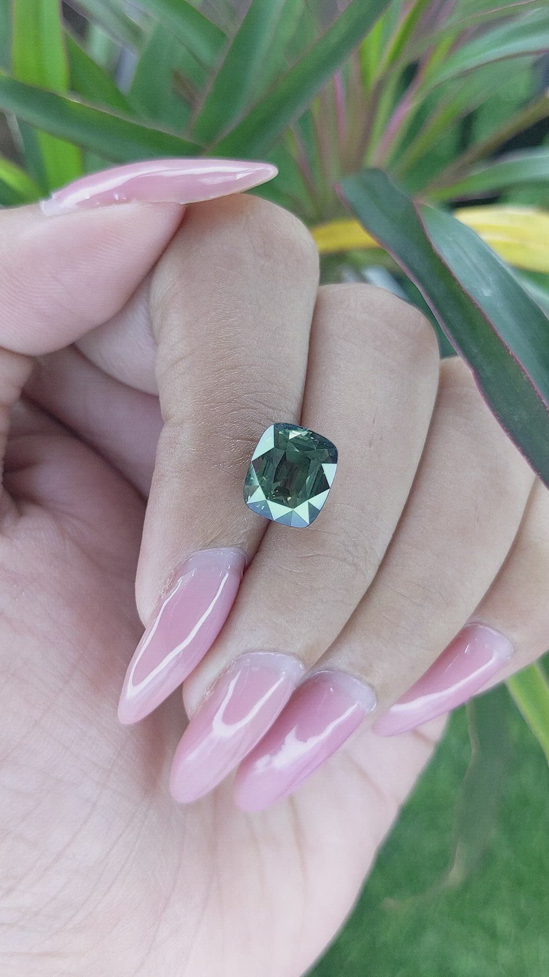 5.36 Ct. Bluish Green Sapphire from Tanzania Size Video