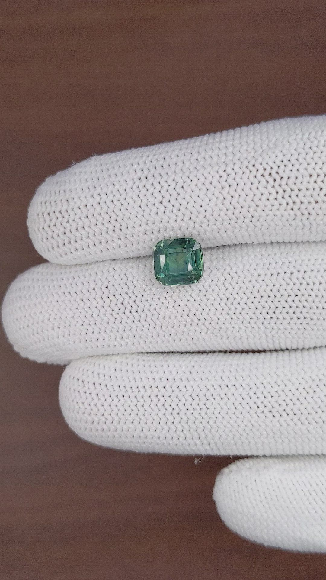 3.38 Ct. Bluish Green Sapphire from Tanzania Size Video
