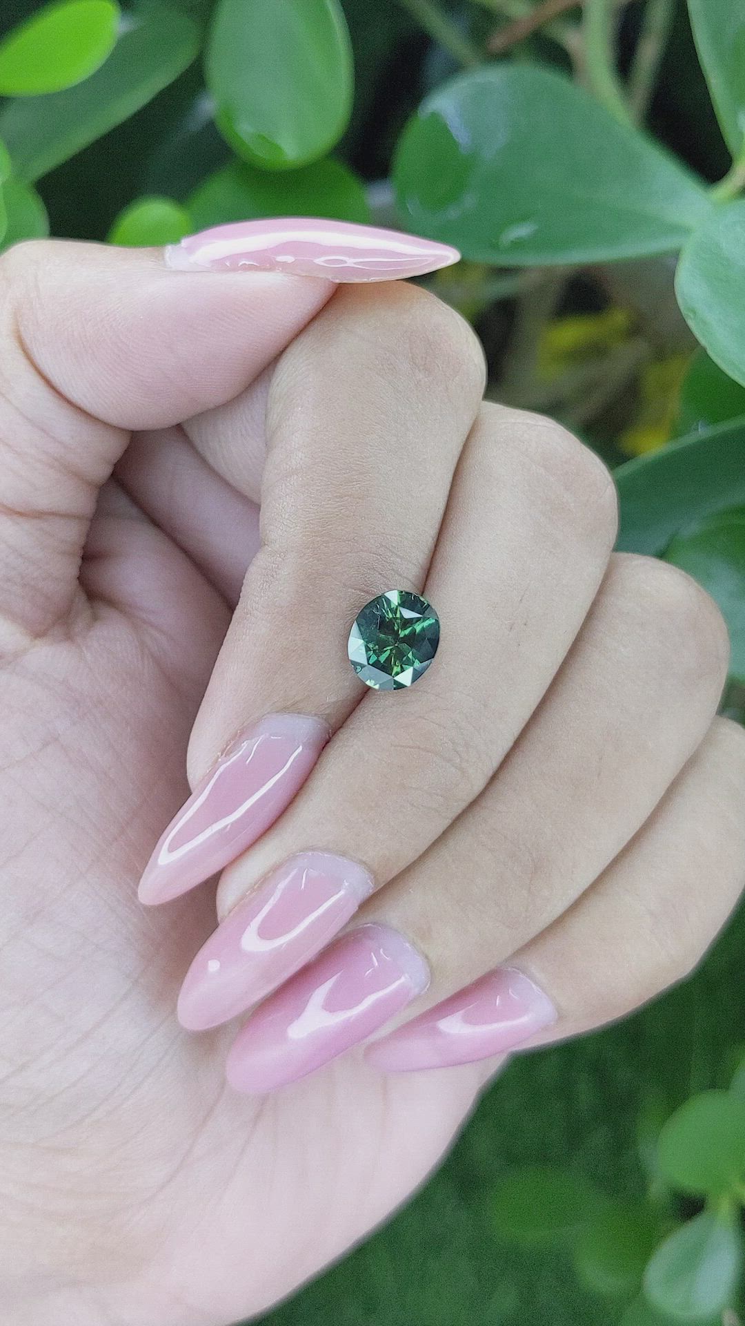 2.16 Ct. Bluish Green Sapphire from Tanzania Size Video