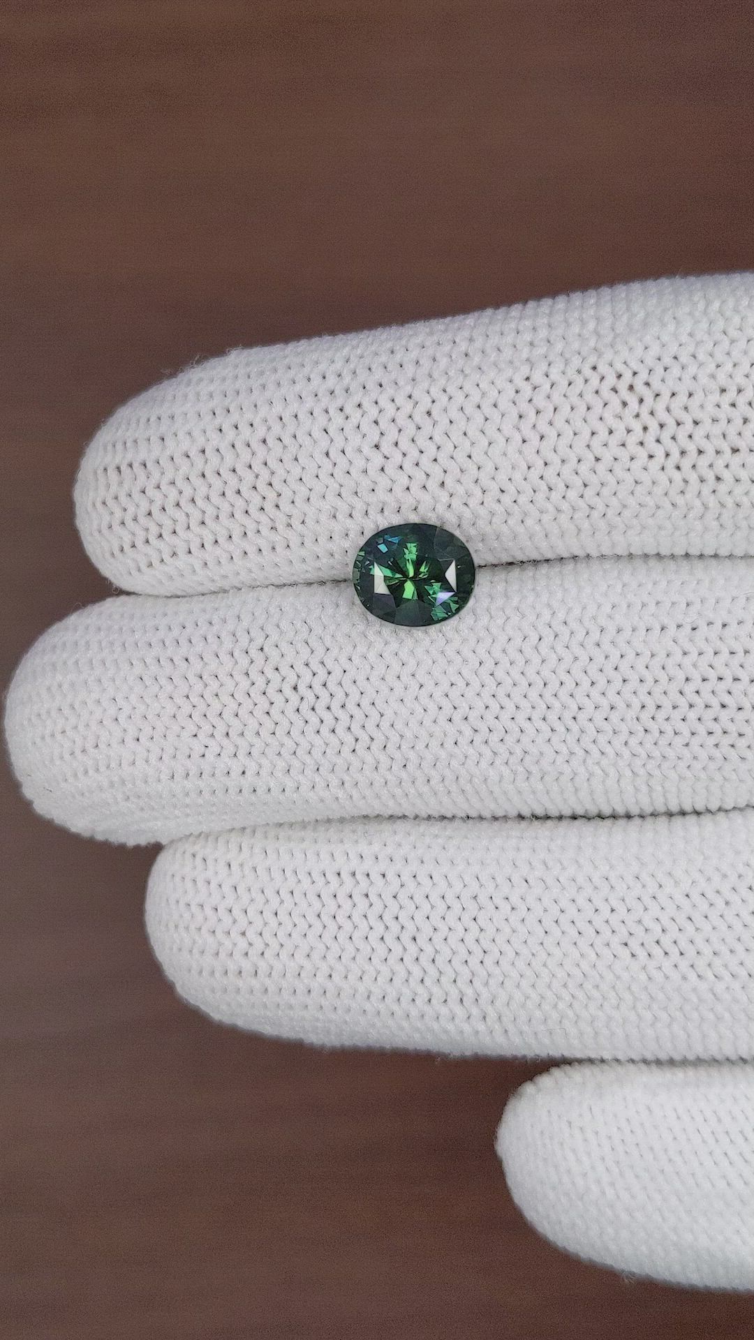 2.16 Ct. Bluish Green Sapphire from Tanzania Size Video