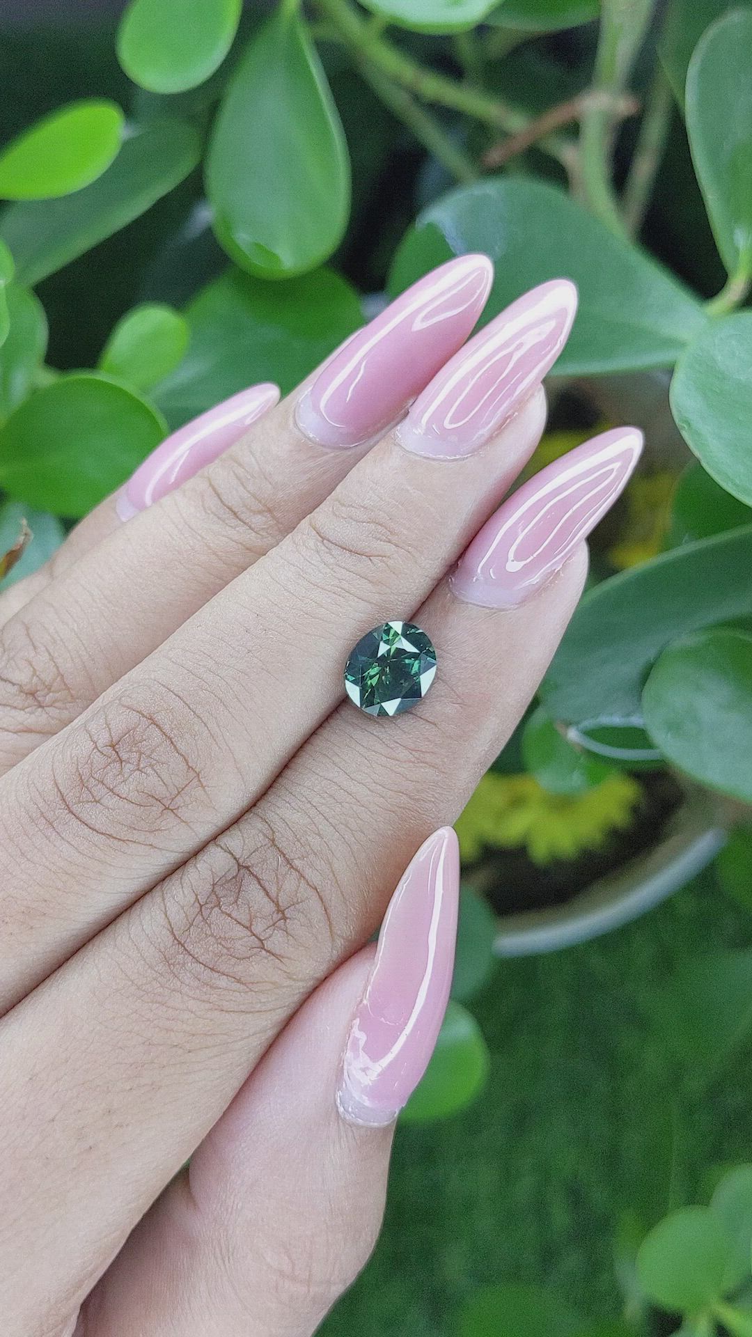 2.16 Ct. Bluish Green Sapphire from Tanzania Size Video