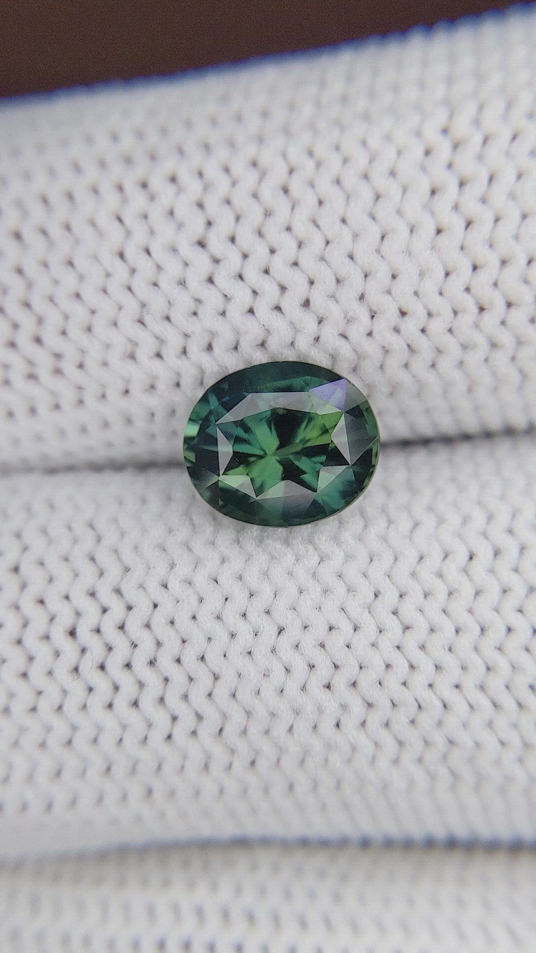 2.16 Ct. Bluish Green Sapphire from Tanzania Size Video