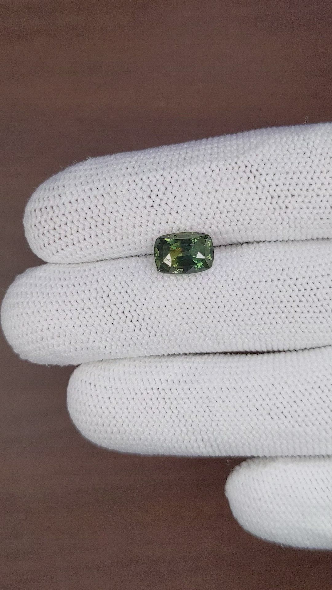 3.55 Ct. Yellowish Green Sapphire from Tanzania Size Video
