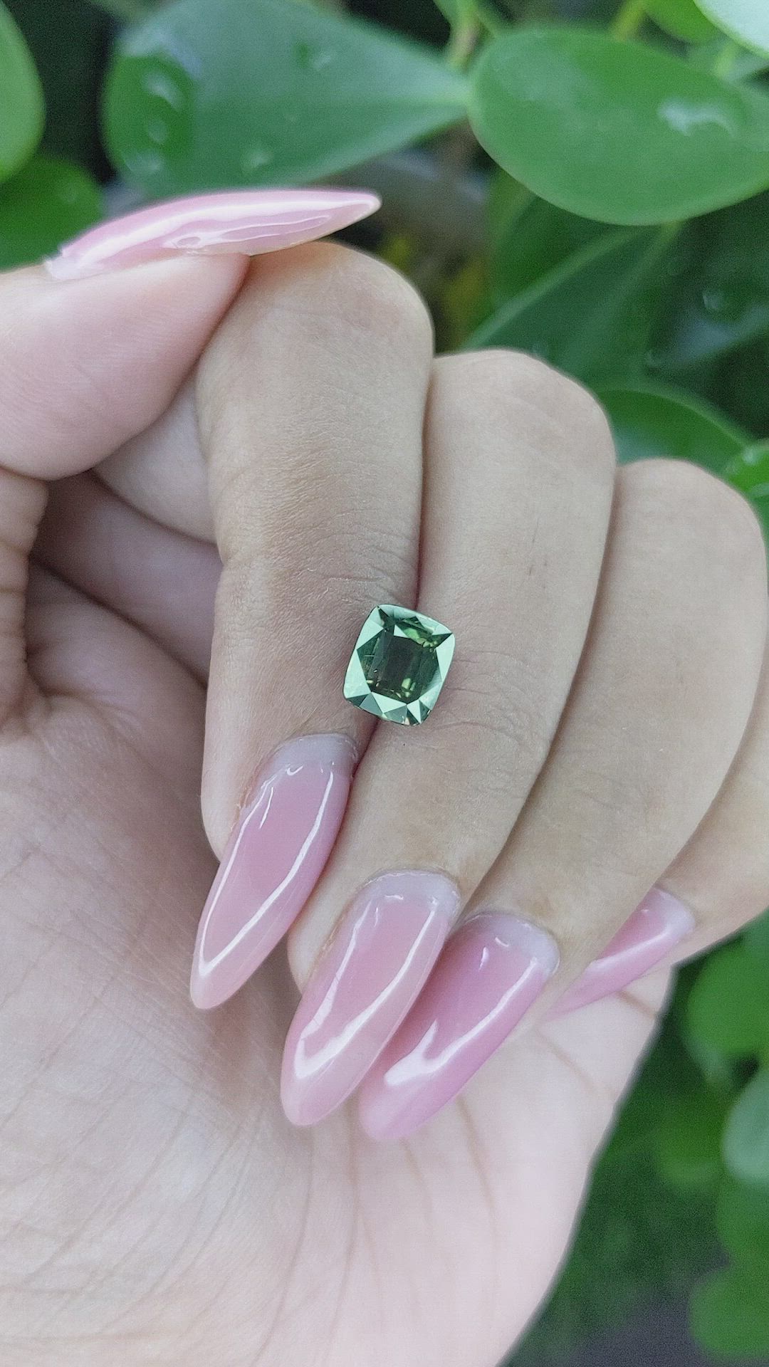 2.70 Ct. Green Sapphire from Tanzania Size Video