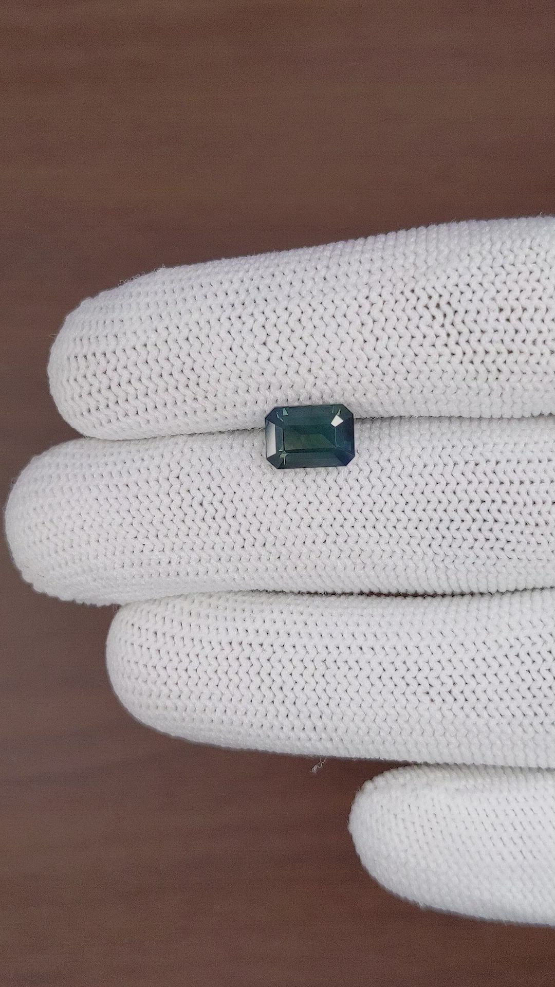 2.60 Ct. Bluish Green Sapphire from Tanzania Size Video