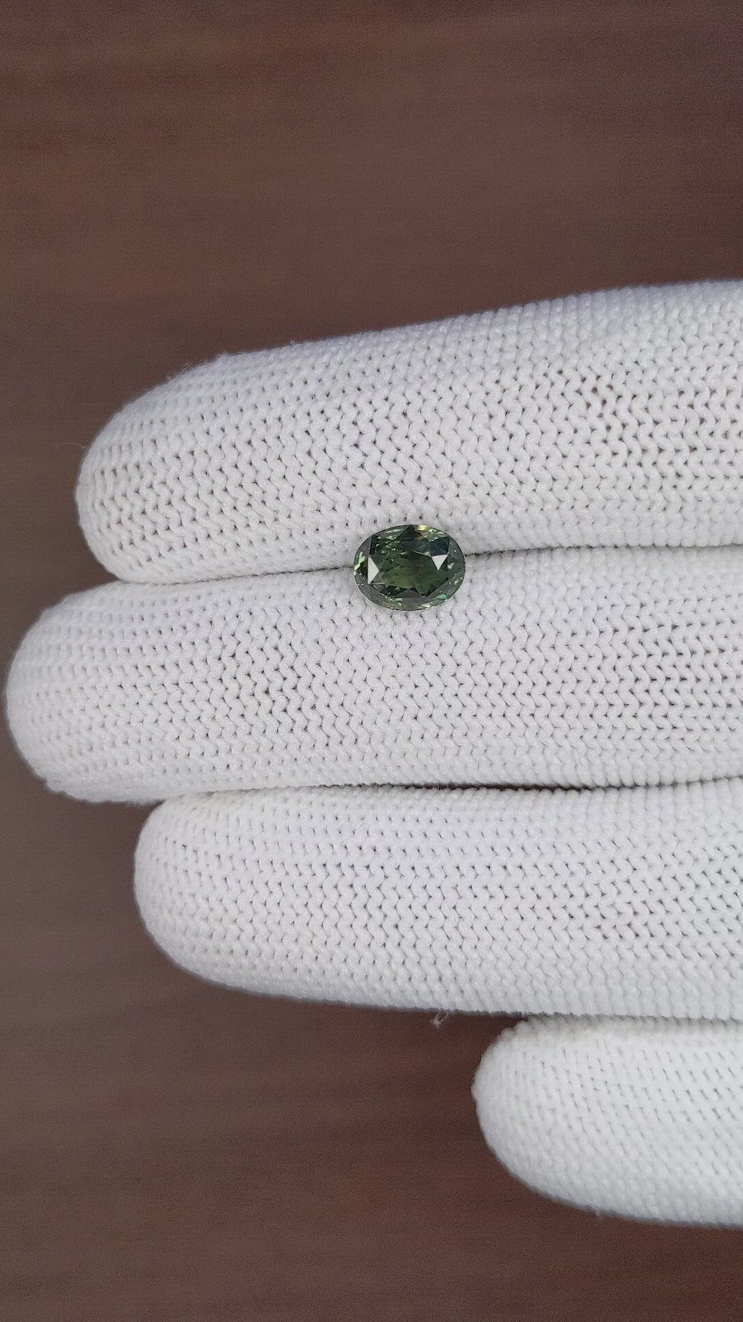 2.08 Ct. Bluish Green Sapphire from Tanzania Size Video
