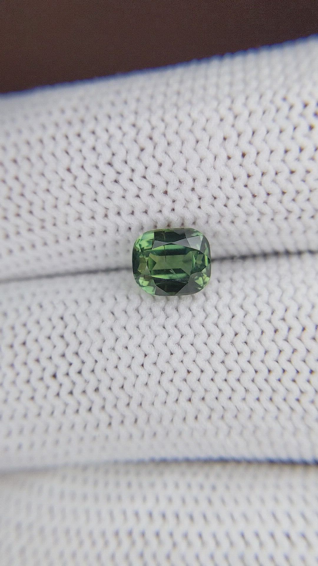 2.04 Ct. Green Sapphire from Tanzania Size Video