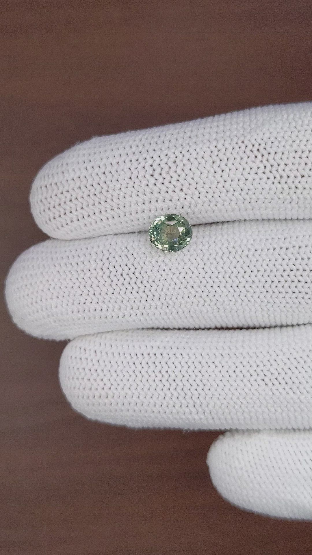 1.77 Ct. Green Sapphire from Tanzania Size Video