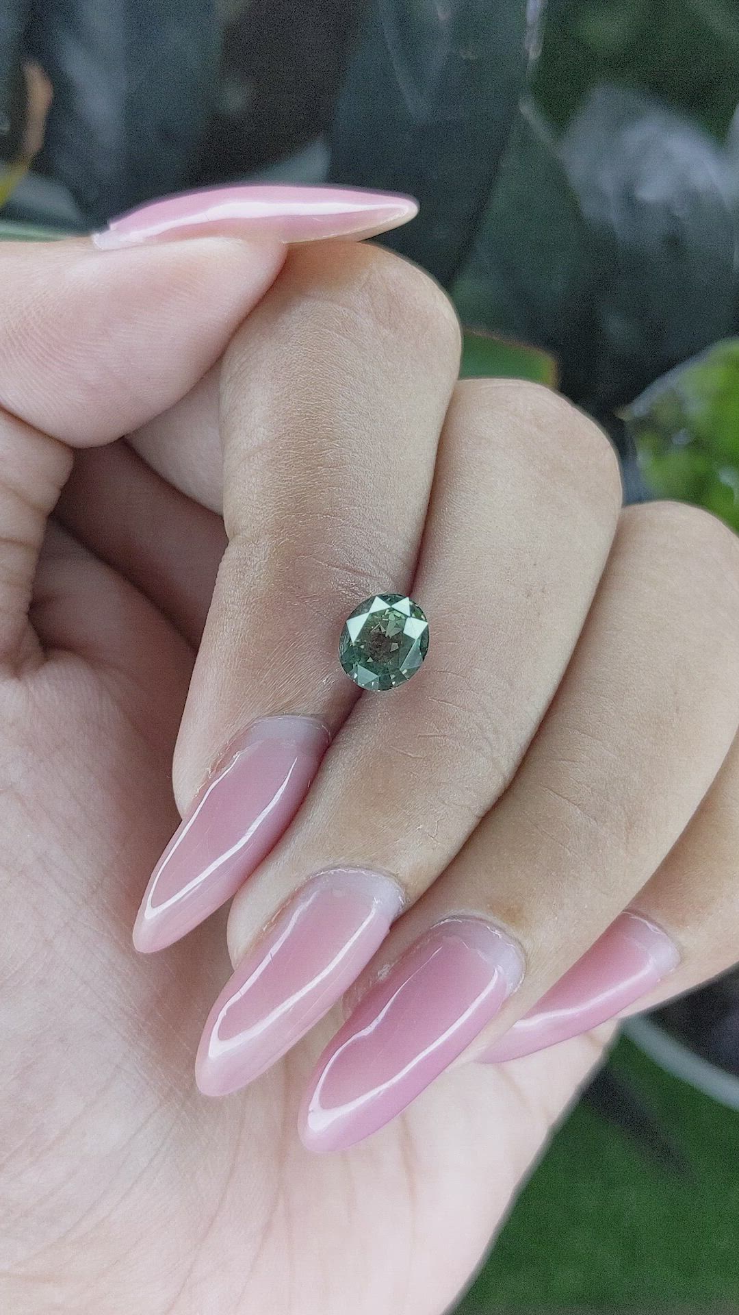 1.77 Ct. Green Sapphire from Tanzania Size Video