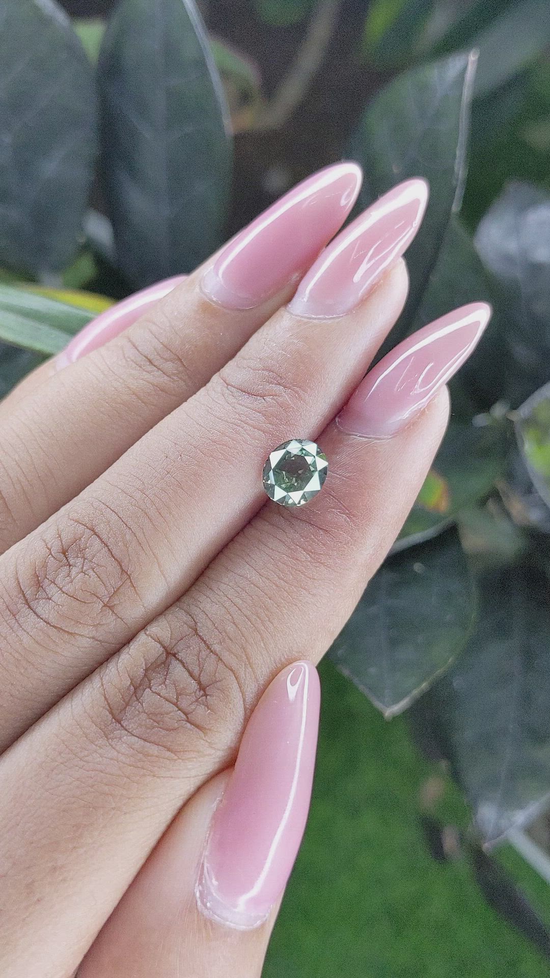 1.77 Ct. Green Sapphire from Tanzania Size Video