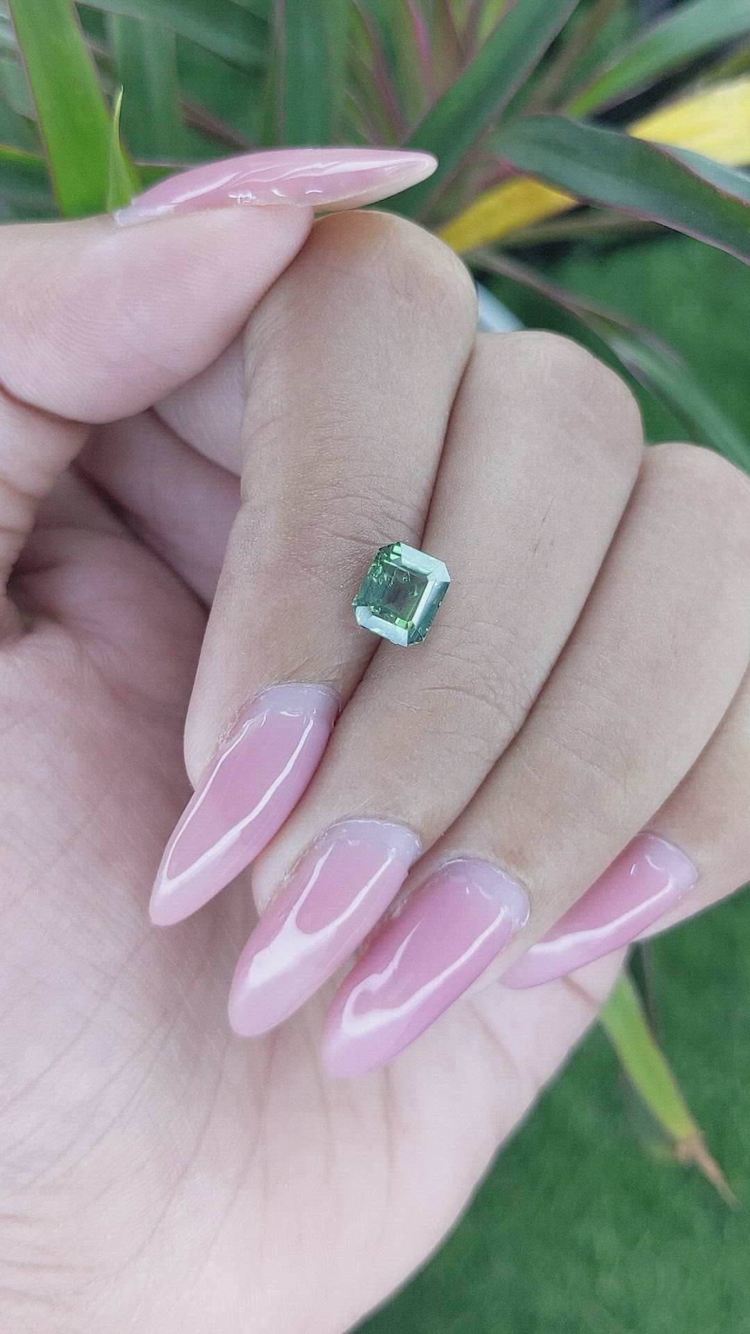 1.73 Ct. Green Sapphire from Tanzania Size Video
