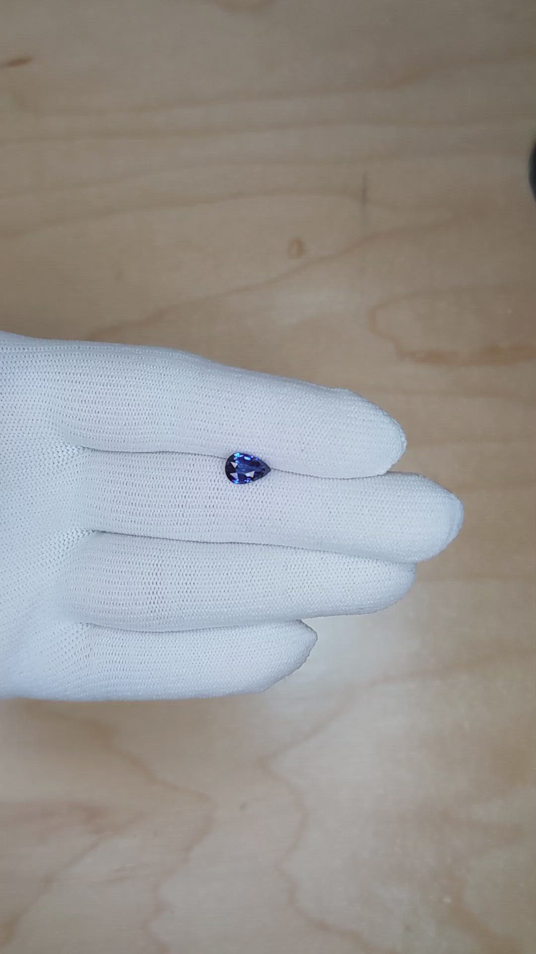 1.20 Ct. Blue Sapphire from Ceylon (Sri Lanka) Size Video