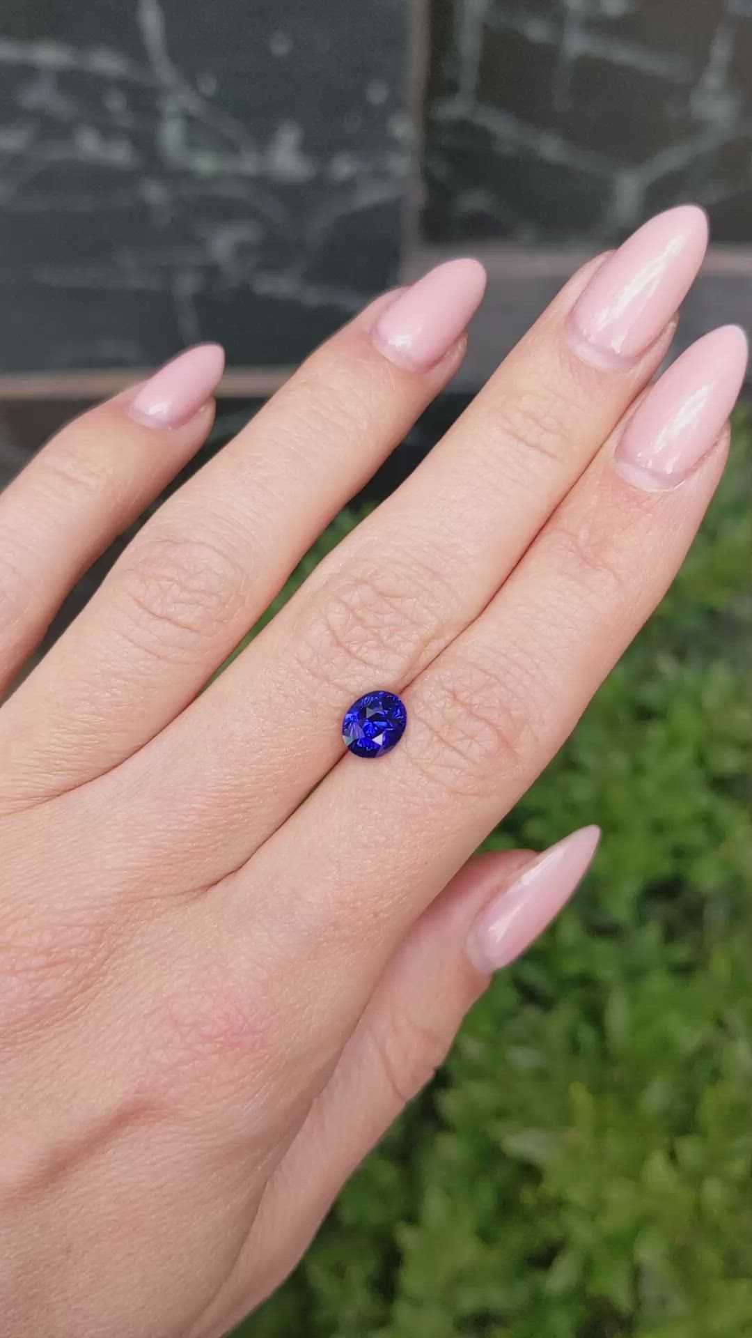 2.01 Ct. Blue Sapphire from Ceylon (Sri Lanka) Size Video