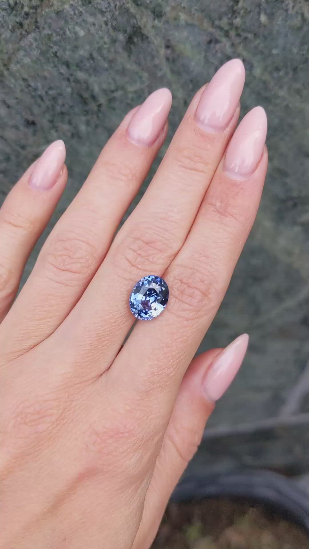 6.02 Ct. Blue Sapphire from Ceylon (Sri Lanka) Size Video