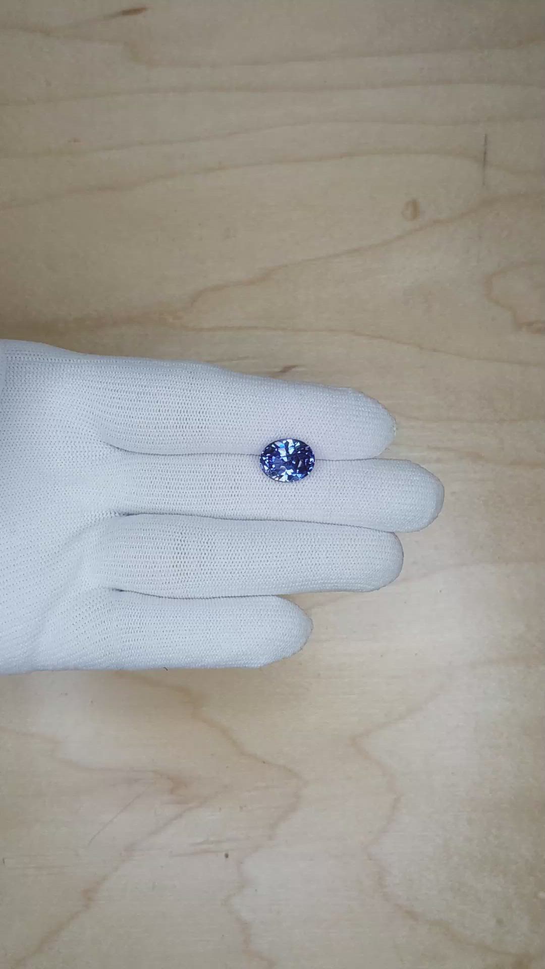 6.02 Ct. Blue Sapphire from Ceylon (Sri Lanka) Size Video