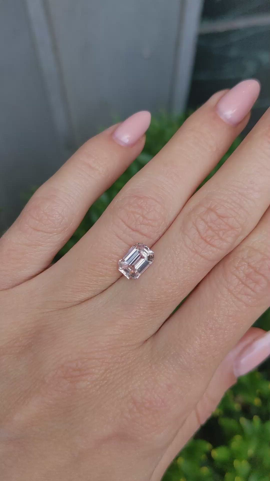 2.03 Ct. Peach Sapphire from Ceylon (Sri Lanka) Size Video