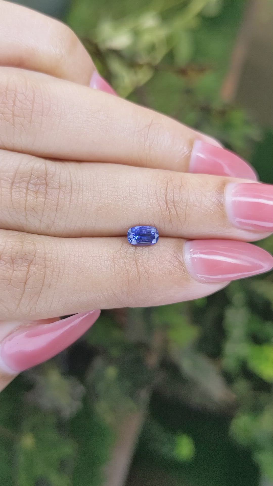 0.64 Ct. Blue Sapphire from Ceylon (Sri Lanka) Size Video
