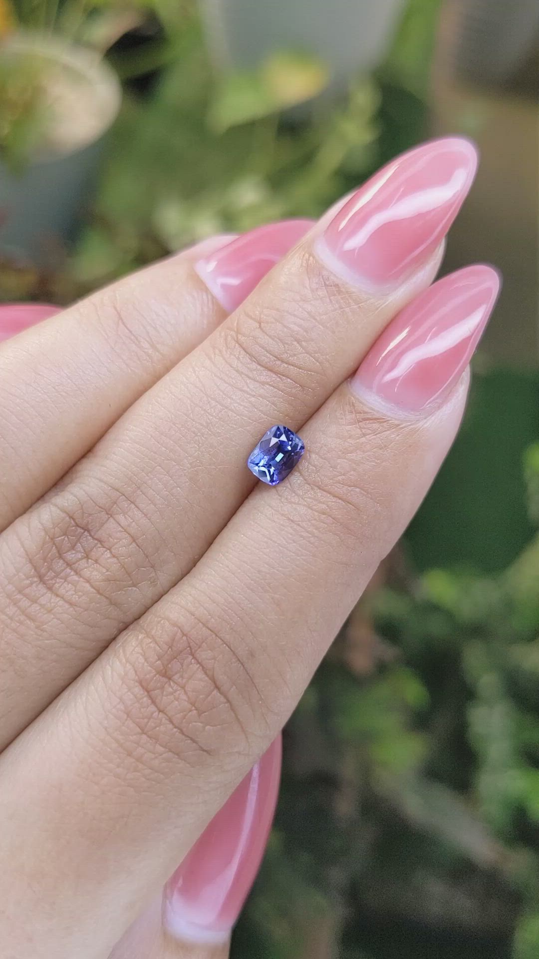 0.76 Ct. Blue Sapphire from Ceylon (Sri Lanka) Size Video