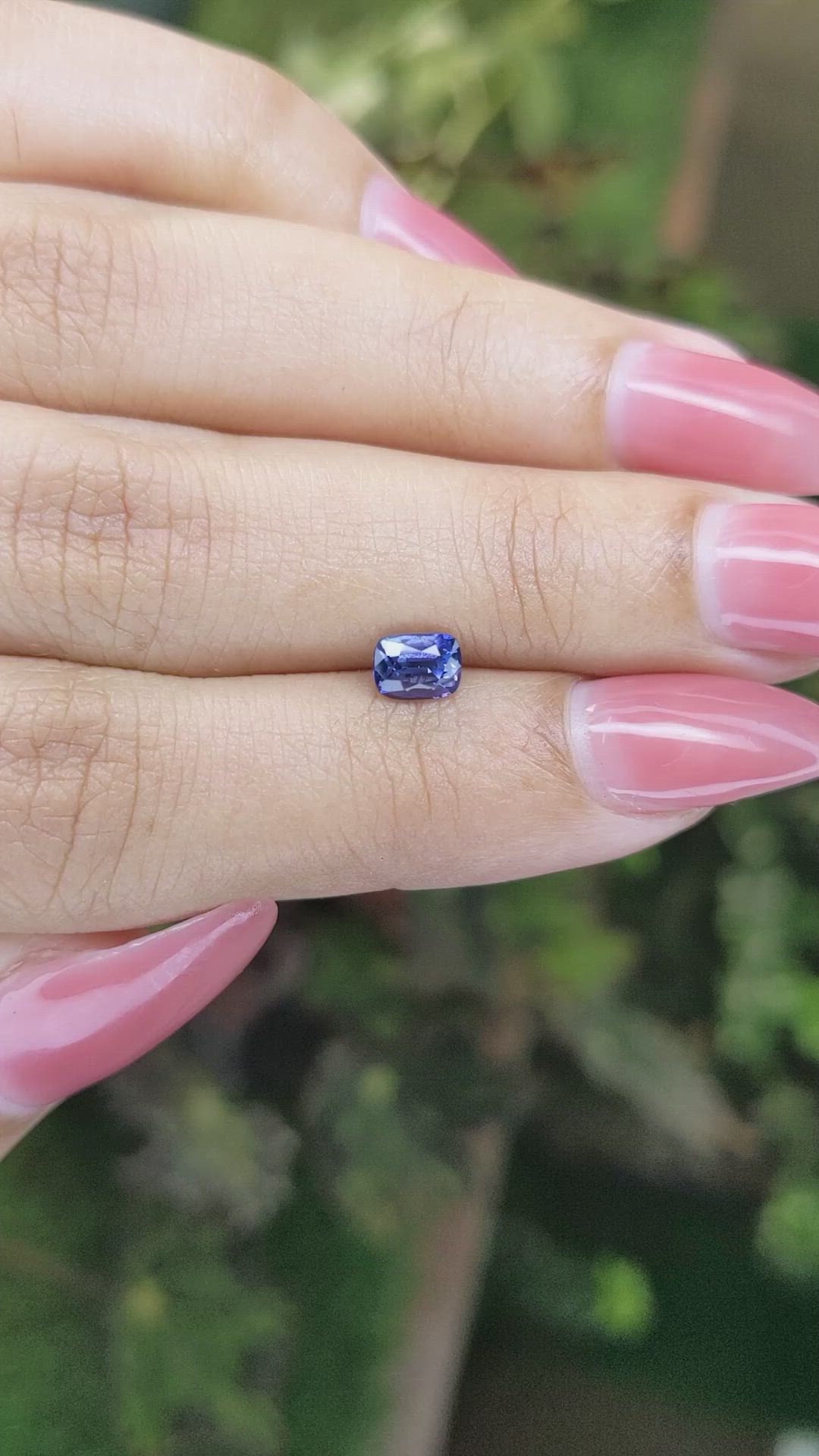 0.76 Ct. Blue Sapphire from Ceylon (Sri Lanka) Size Video