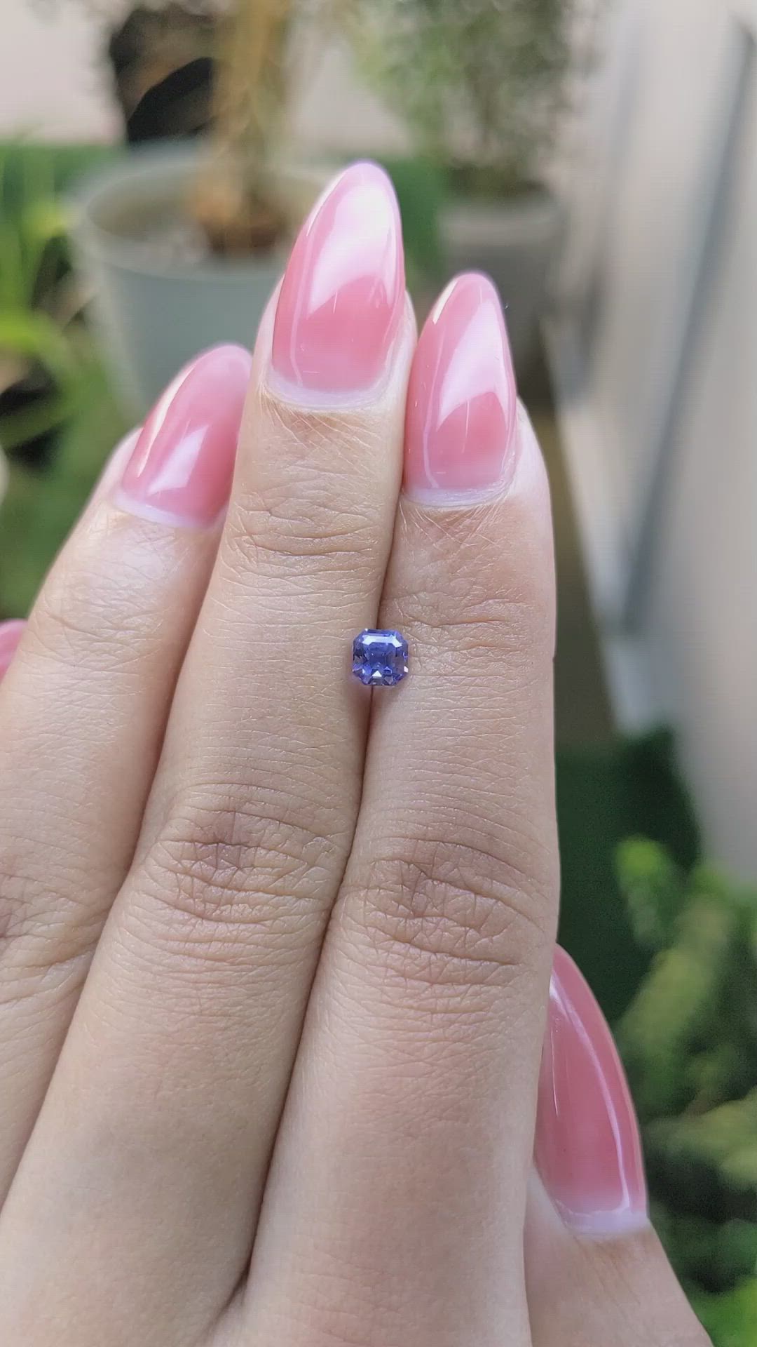 0.59 Ct. Blue Sapphire from Ceylon (Sri Lanka) Size Video