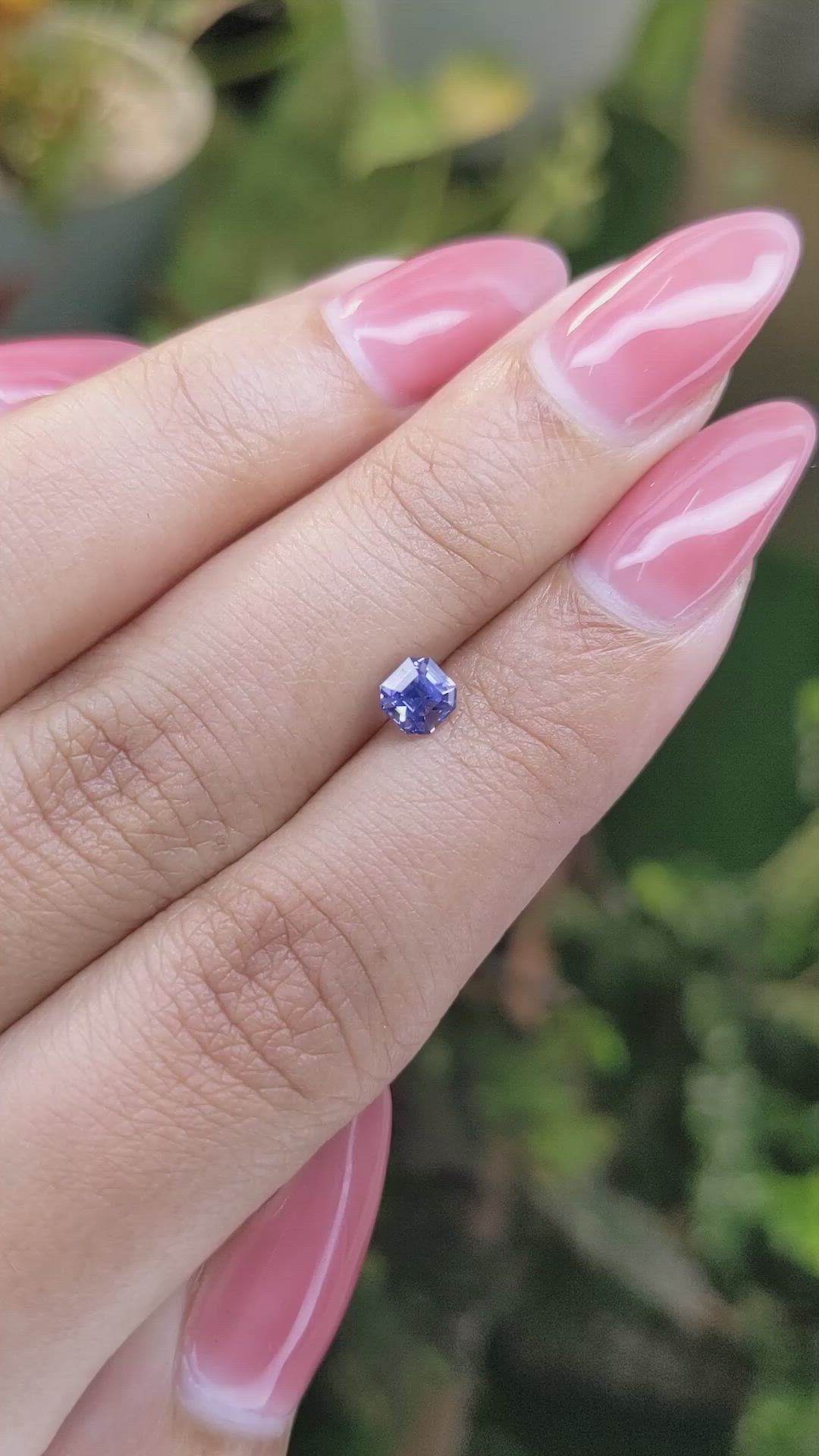 0.59 Ct. Blue Sapphire from Ceylon (Sri Lanka) Size Video