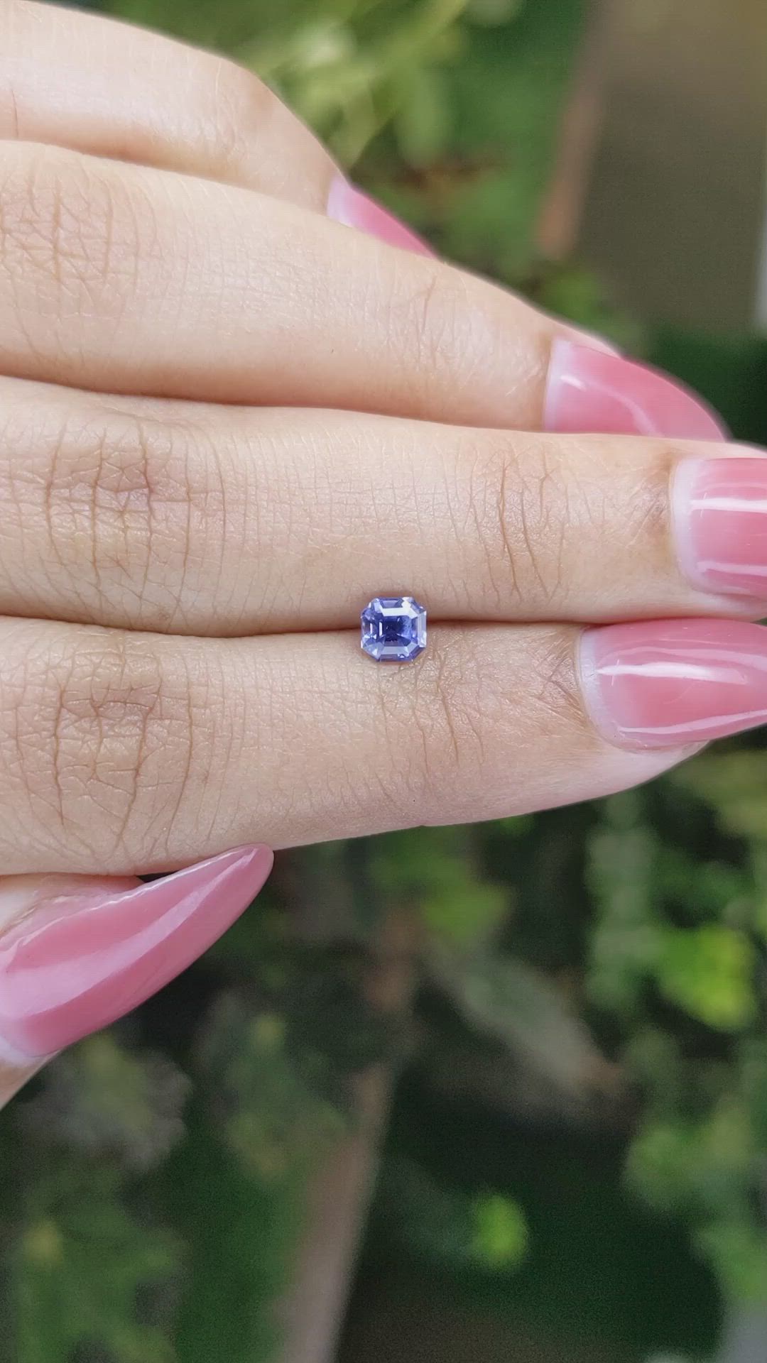 0.59 Ct. Blue Sapphire from Ceylon (Sri Lanka) Size Video