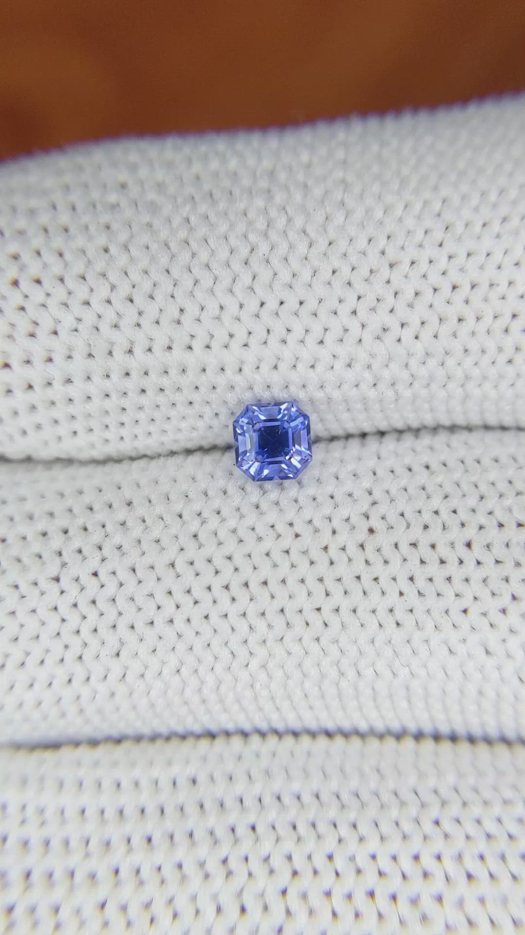 0.59 Ct. Blue Sapphire from Ceylon (Sri Lanka) Size Video