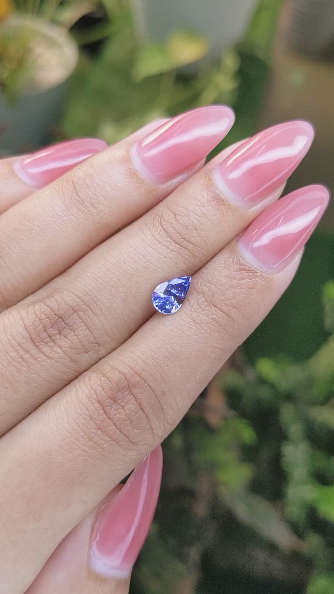 1.06 Ct. Blue Sapphire from Ceylon (Sri Lanka) Size Video