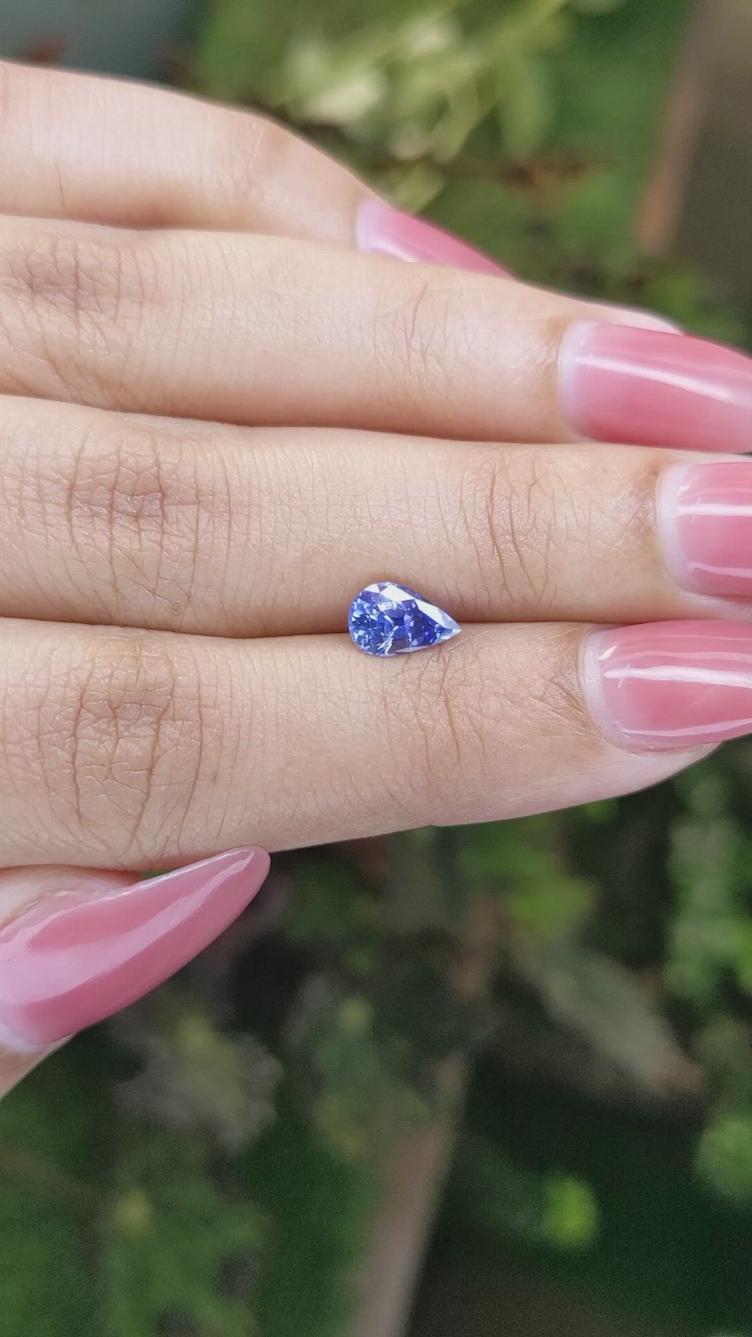 1.06 Ct. Blue Sapphire from Ceylon (Sri Lanka) Size Video