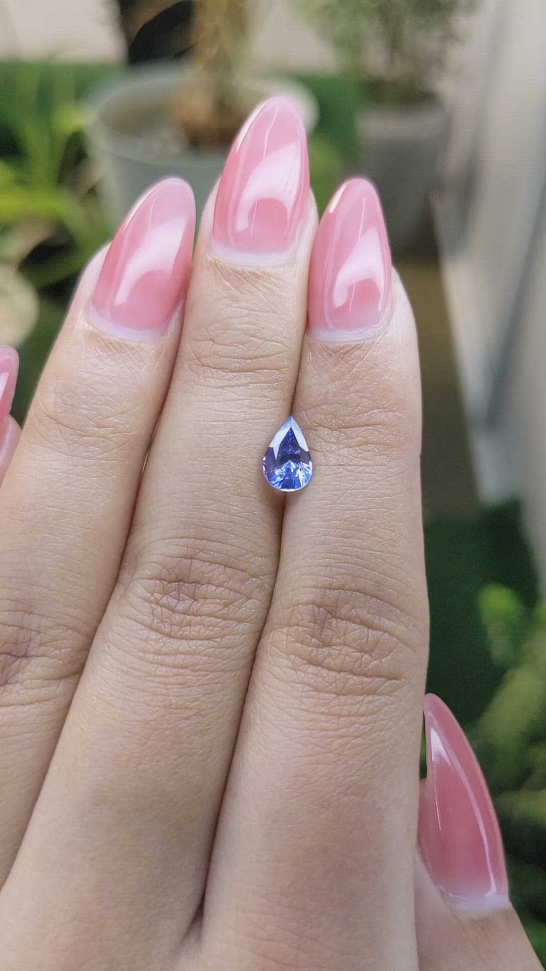 1.06 Ct. Blue Sapphire from Ceylon (Sri Lanka) Size Video