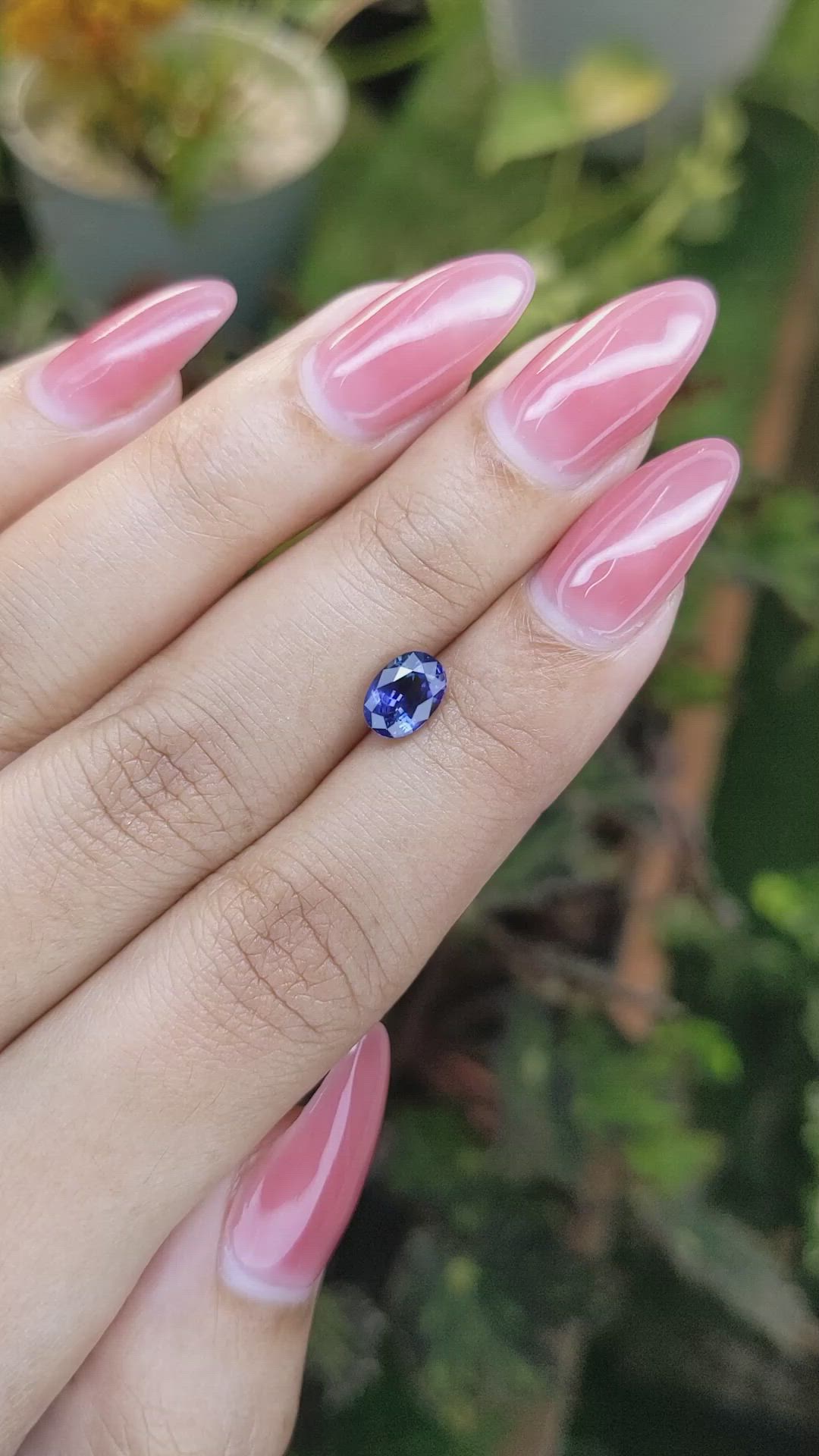 1.38 Ct. Blue Sapphire from Ceylon (Sri Lanka) Size Video