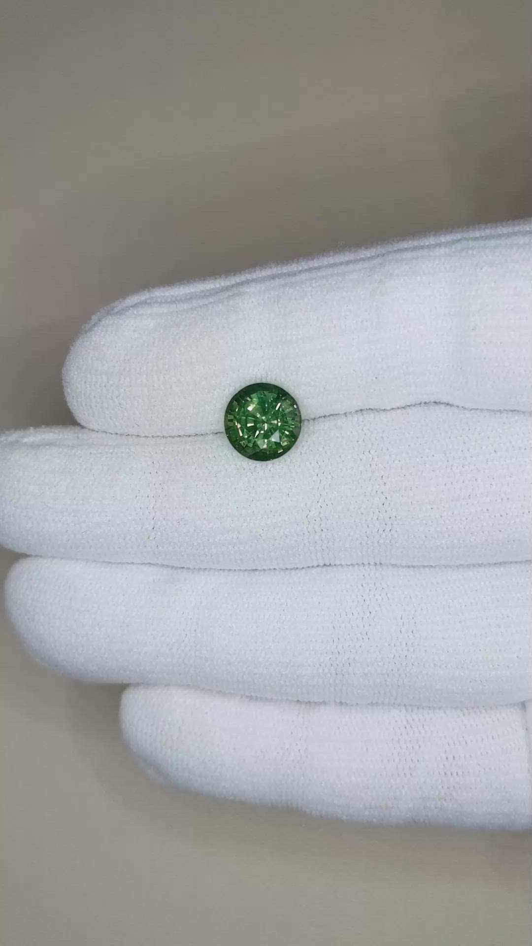 4.00 Ct. Green Sapphire from Madagascar Size Video