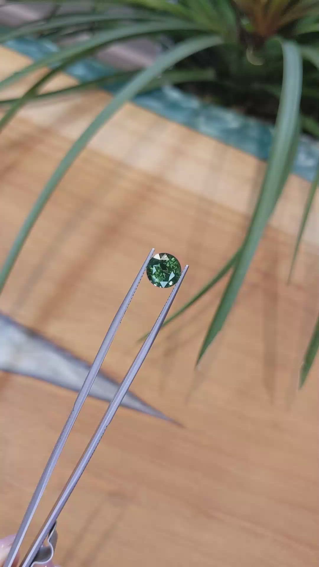 4.00 Ct. Green Sapphire from Madagascar Size Video