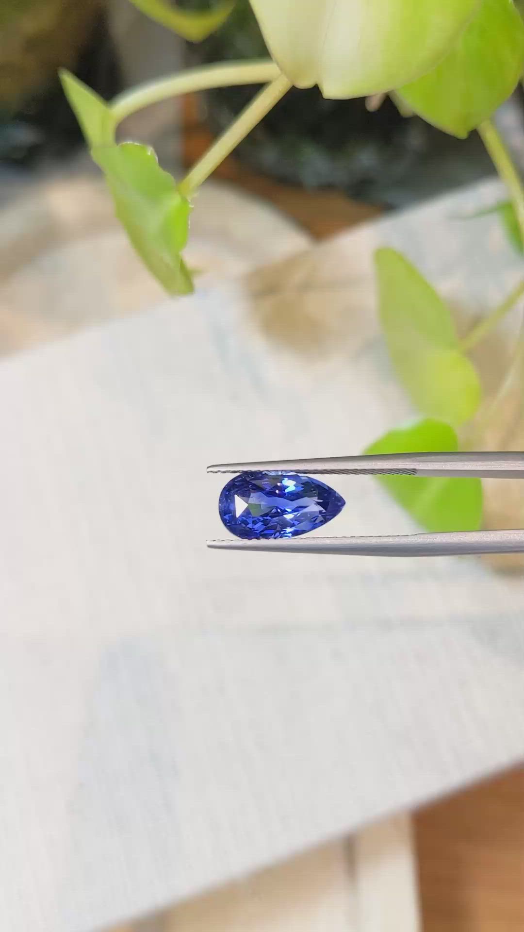 3.75 Ct. Blue Sapphire from Ceylon (Sri Lanka) Size Video
