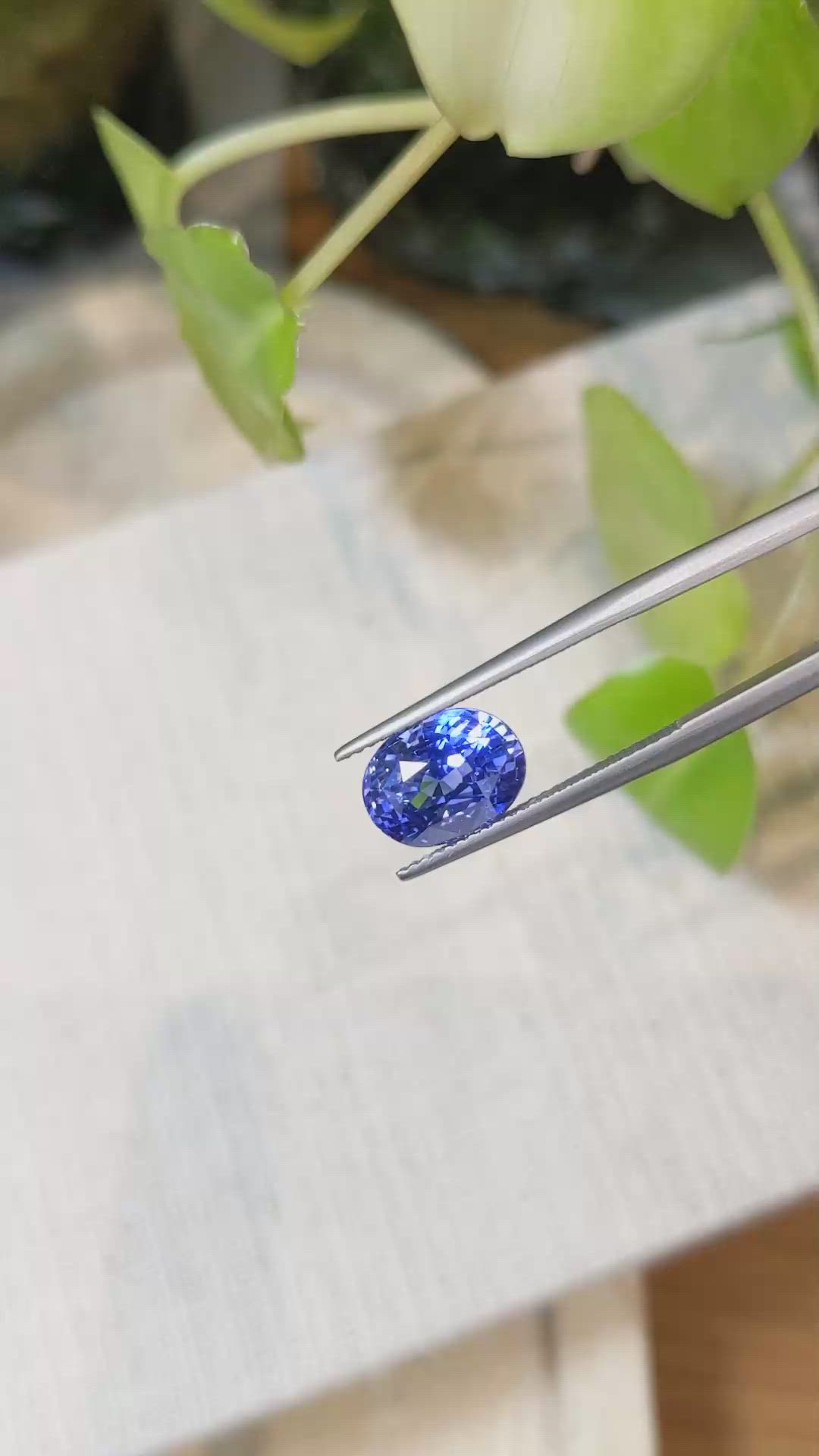 5.10 Ct. Blue Sapphire from Ceylon (Sri Lanka) Size Video
