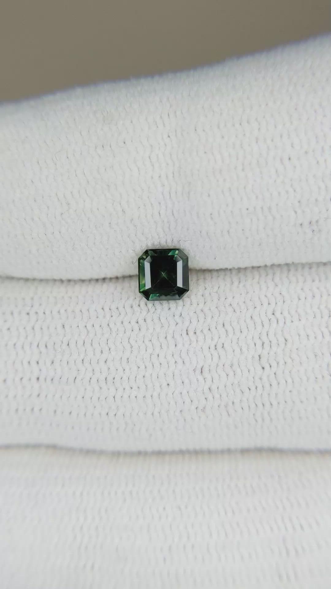 0.59 Ct. Yellowish Green Sapphire from Madagascar Size Video