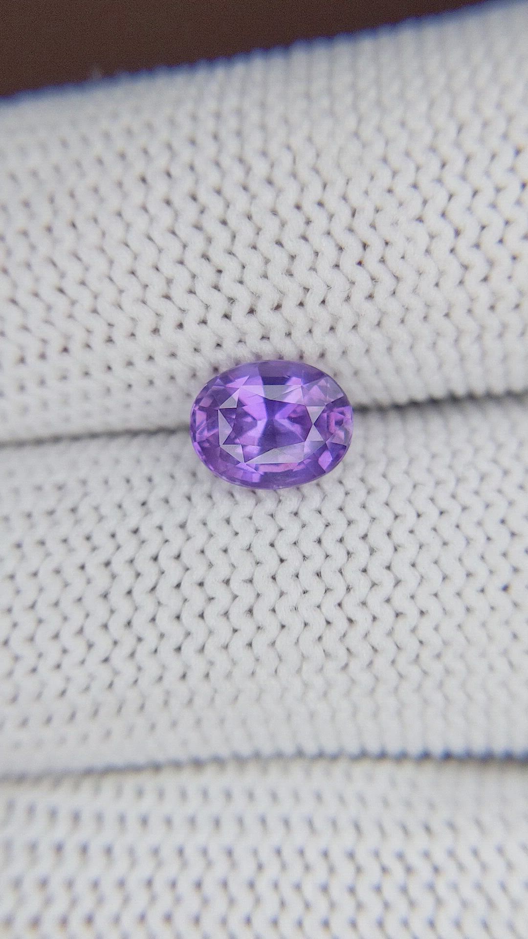 1.53 Ct. Violet Sapphire from Tanzania Size Video