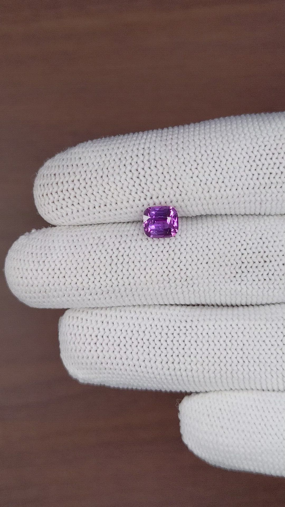 1.59 Ct. Pinkish Purple Sapphire from Madagascar Size Video