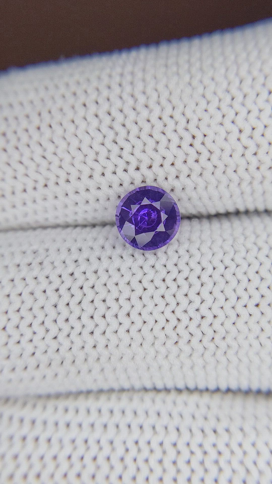1.09 Ct. Purple Sapphire from Ceylon (Sri Lanka) Size Video